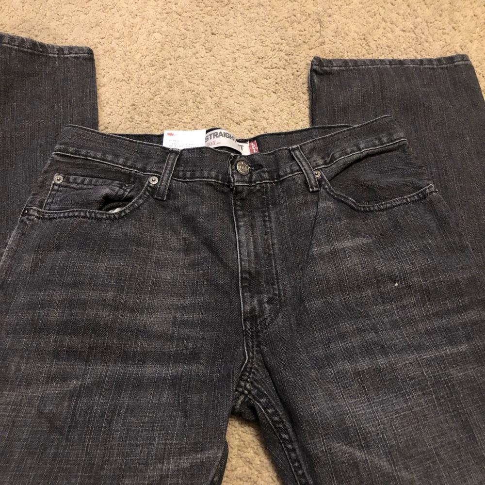 Size 32 x 32 Levi Strauss Black faded Jeans